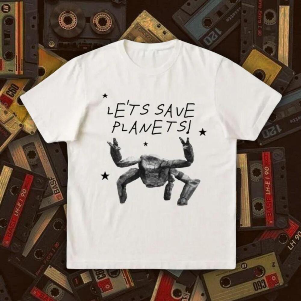 Let_S Save Planets White T-Shirt